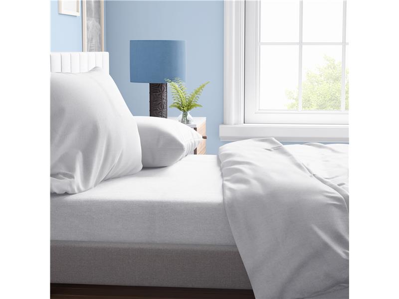 ΣΕΝΤΟΝΙΑ ΣΕΤ 4 τεμ ΕΝΗΛ Cotton 100% 220Χ240 Solid 491 White