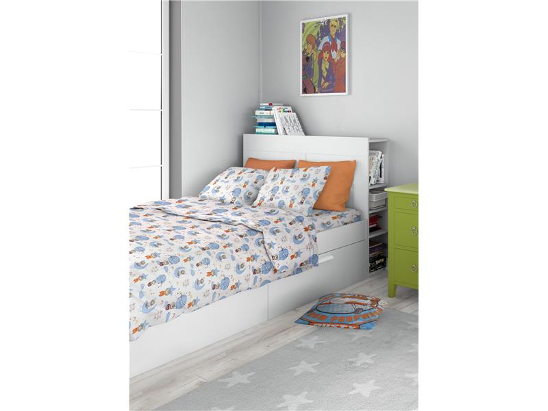 ΠΑΠΛΩΜΑΤΟΘΗΚΗ ΕΜΠΡΙΜΕ ΠΑΙΔ Cotton 100% 160Χ240 Reach the stars 191 Sky blue