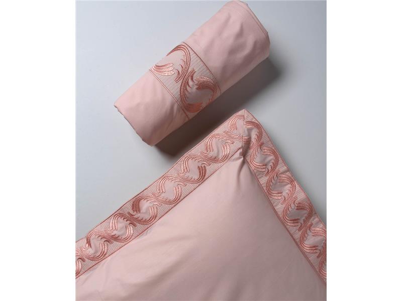 σεντόνια βαμβακερά ( 230cm x 250cm 2x 50cm x 70cm) M110 ρόζ