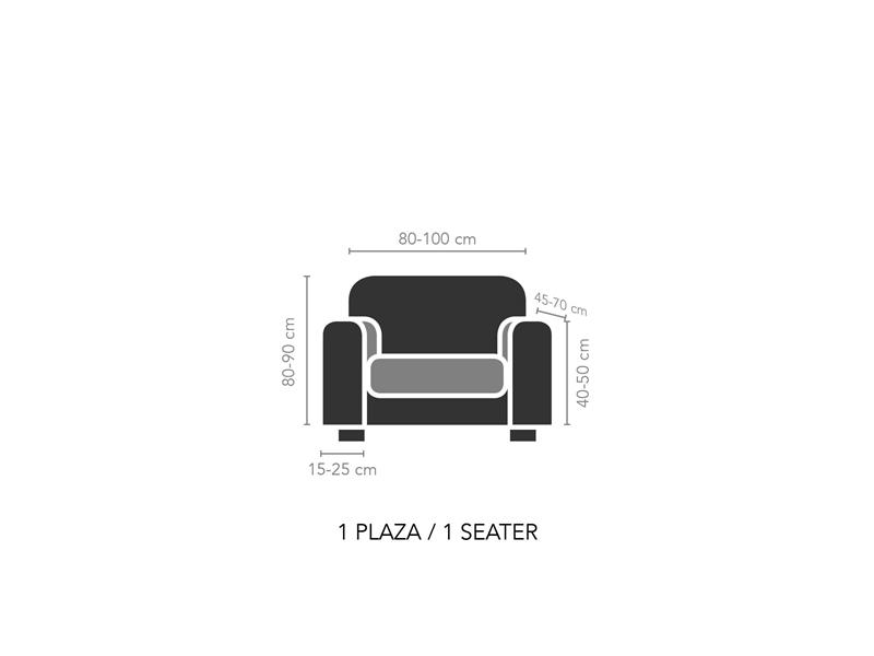 Ελαστικό Κάλυμμα Πολυθρόνας Edir Κόκκινο