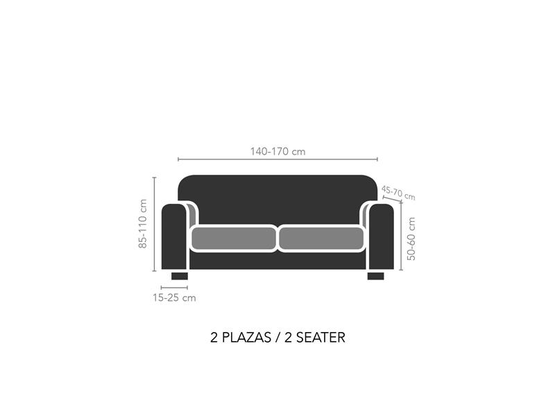 Ελαστικό Κάλυμμα Διθέσιου Καναπέ Edir Μώβ