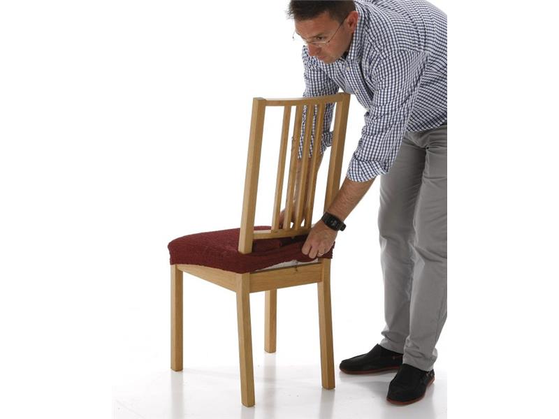 Σετ (2 Τμχ) Ελαστικά Καλύμματα Καπάκια Καρεκλών Edir Πορτοκαλί