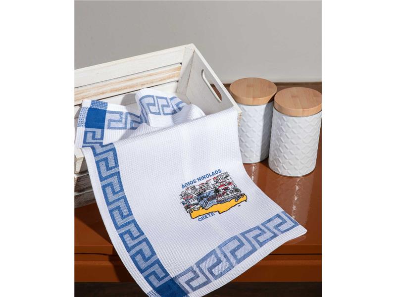 Σετ 12 τεμαχίων ποτηρόπανα (40cm x 60cm) ?γιος Νικόλαος