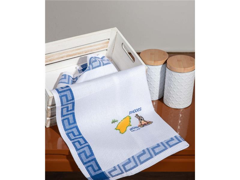 Σετ 12 τεμαχίων ποτηρόπανα (40cm x 60cm) RHODES