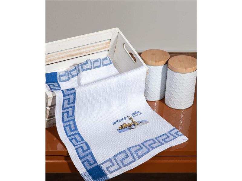 Σετ 12 τεμαχίων ποτηρόπανα (40cm x 60cm) RHODES1