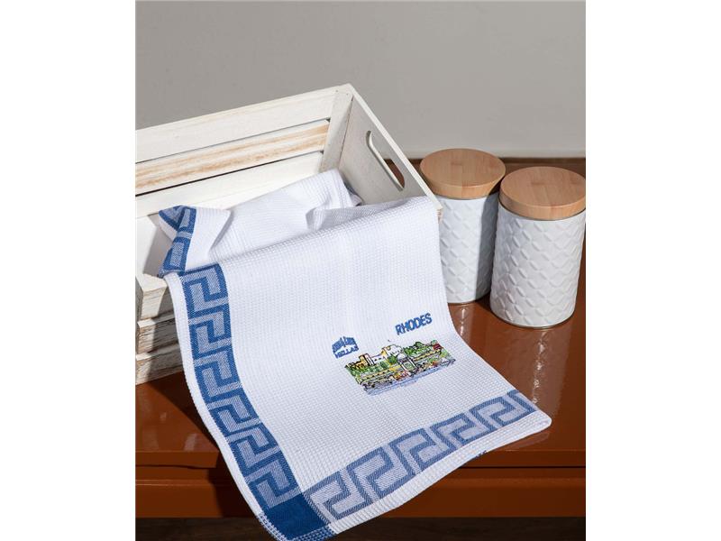Σετ 12 τεμαχίων ποτηρόπανα (40cm x 60cm) RHODES2