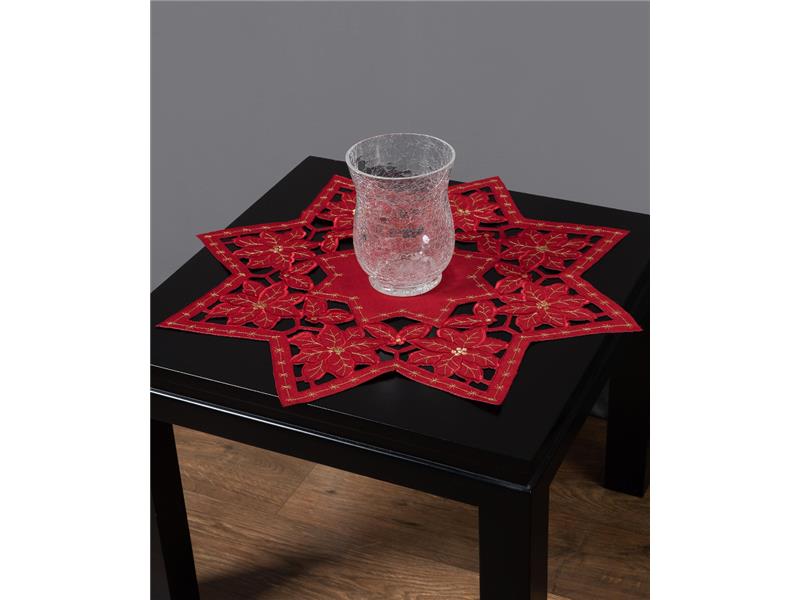 χριστουγεννιάτικο τραπεζοκαρέ (140cm x 140cm) y21κόκκινο