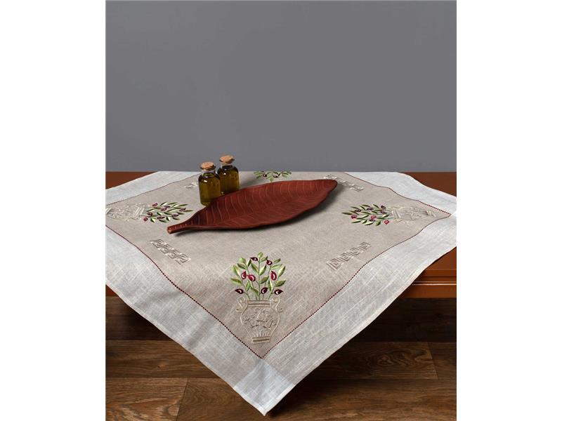 Τραπεζοκαρέ 2625 (135cm x 135cm) κόκκινη ελιά