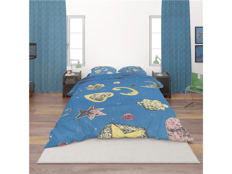 ΣΕΝΤΟΝΙΑ ΕΜΠΡΙΜΕ ΣΕΤ 3 τεμ ΕΝΗΛ Cotton 100% 160Χ240 Moonlight 449