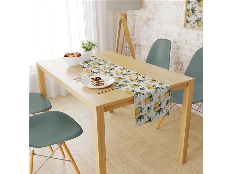 ΤΡΑΒΕΡΣΑ ΑΛΕΚΙΑΣΤΗ ΕΝΗΛ Cott/Pol 70/30 40X180 Lemon 457 White-Yellow