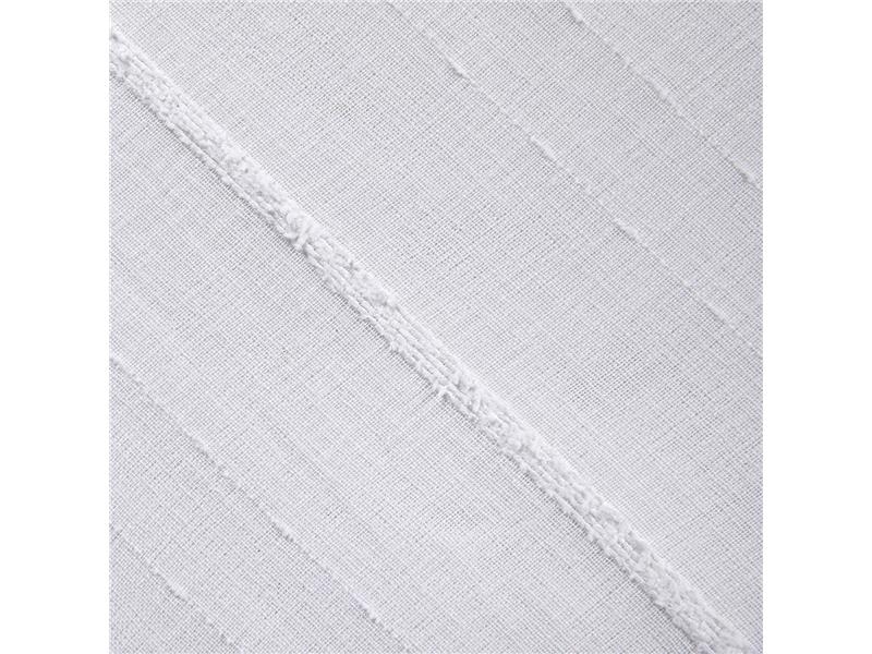 Κουρτίνα γάζα με σενίλ και 8 μεταλικούς κρίκους Art 8441 140x270 Λευκό  