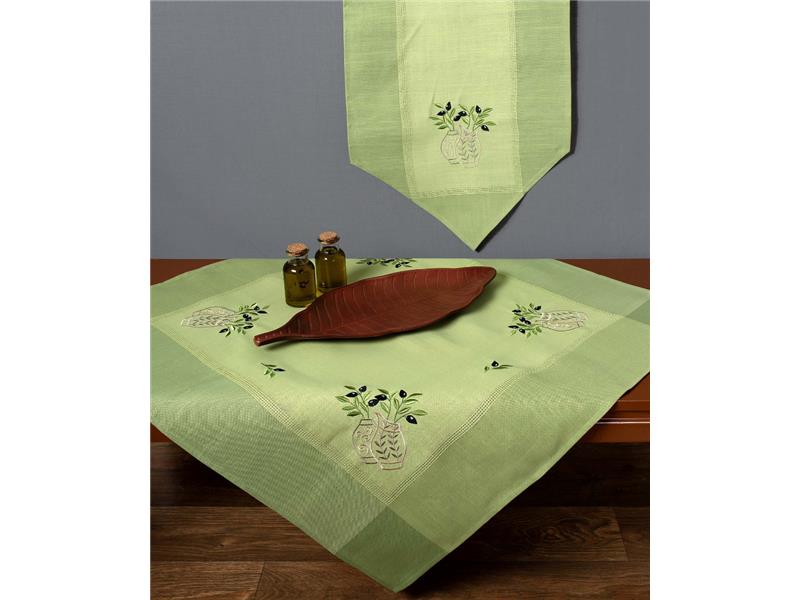 Τραπεζομάντηλο N1 (160cm x 250cm) oval πράσινο