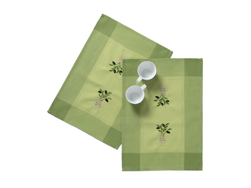 Ντουζίνες (12 τεμάχια) σουπλά N1 (35cm x 50cm) πράσινο