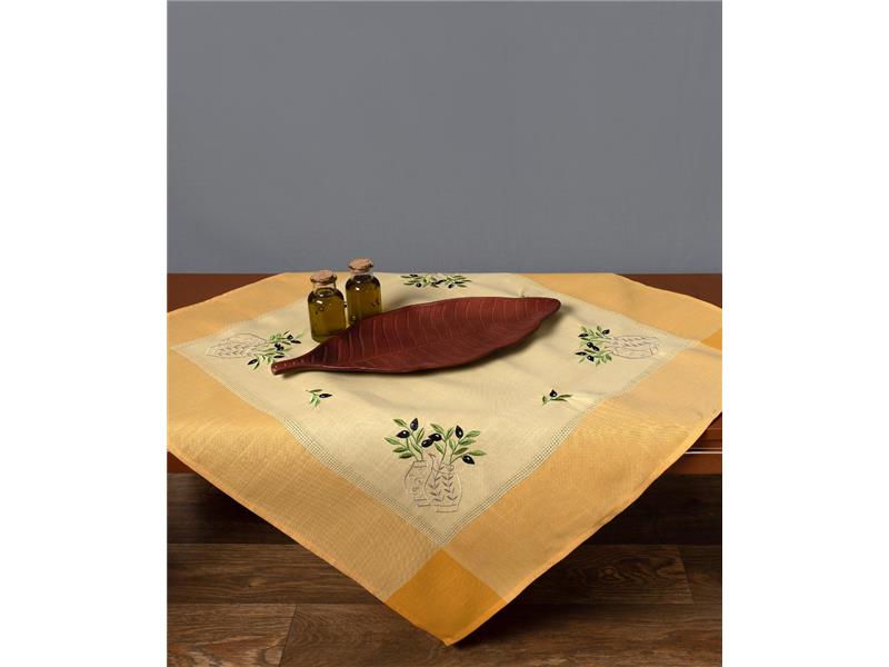 Τραπεζοκαρέ N1 (135cm x 135cm) κίτρινο