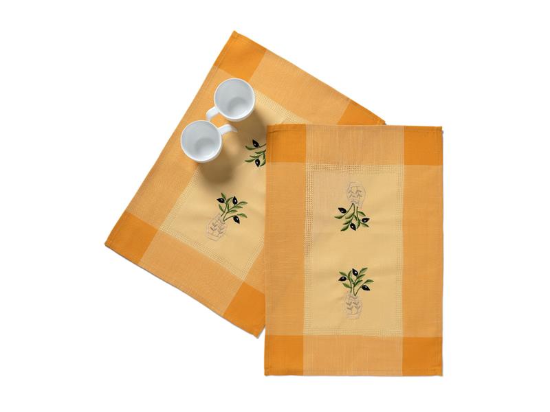 Ντουζίνες (12 τεμάχια) σουπλά N1 (35cm x 50cm) κίτρινο