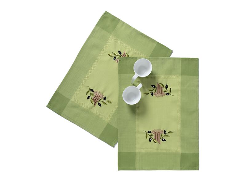 Ντουζίνες (12 τεμάχια) σουπλά N3 (35cm x 50cm) πράσινο