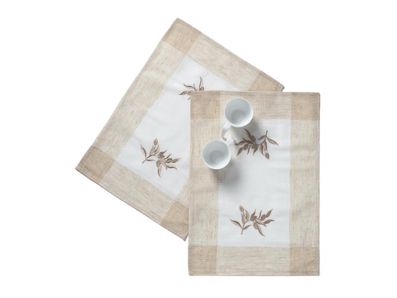 Ντουζίνες (12 τεμάχια) σουπλά N5 (35cm x 50cm) ivory