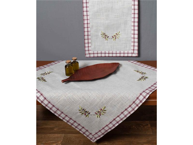 Τραπεζοκαρέ 1312 (135cm x 135cm) κόκκινο