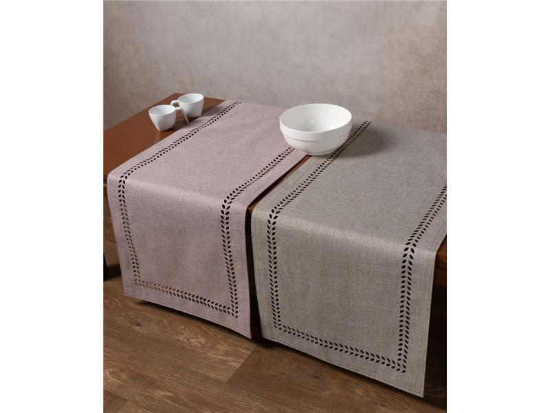 τραβέρσα (45cm x 170cm) bg18 αμέθυστος/ανοιχτό γκρί