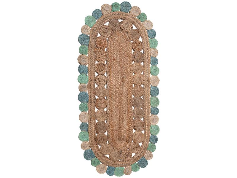 Χαλί γιούτα 1738 (60cm x 130cm) light blue