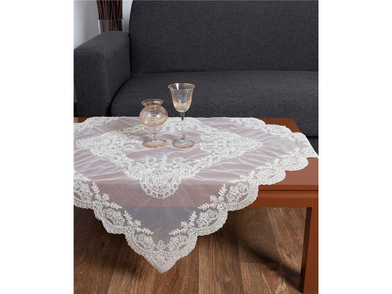 τραπεζοκαρέ (135cm x 135cm) YL12A-176 ivory