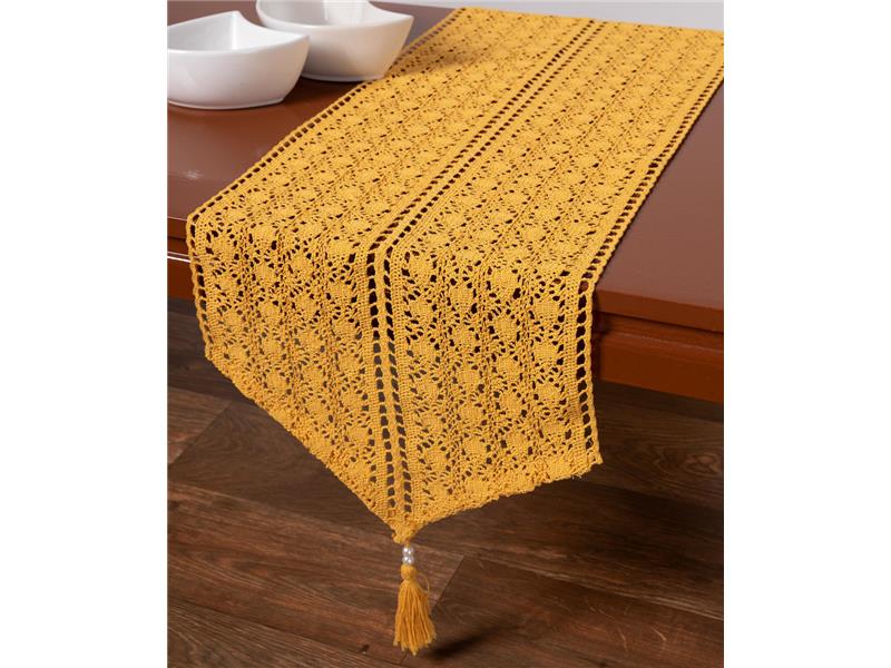 Πλεκτή τραβέρσα c210 (32cm x 160cm) κροκί