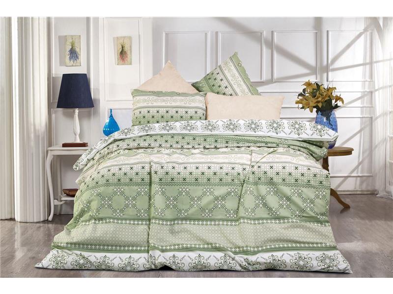 ΣΕΝΤΟΝΙΑ ΕΜΠΡΙΜΕ ΣΕΤ 4 τεμ Καλλιπάτειρα 334 240X270 L.Green-Olive Cott/Pol 70/30