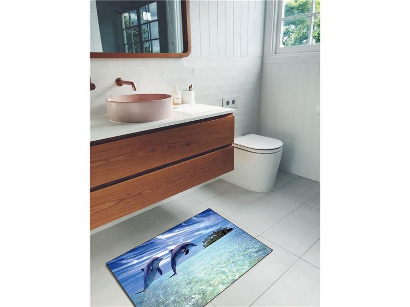 ΑΝΤΙΟΛΙΣΘΗΤΙΚΟ ΠΑΤΑΚΙ Dolphins 260 50X85 Polyester 100%