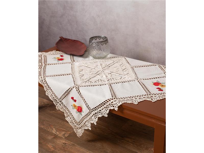 Καρέ με πλεκτό και απλικέ (90cm x 90cm) 030 φρούτα