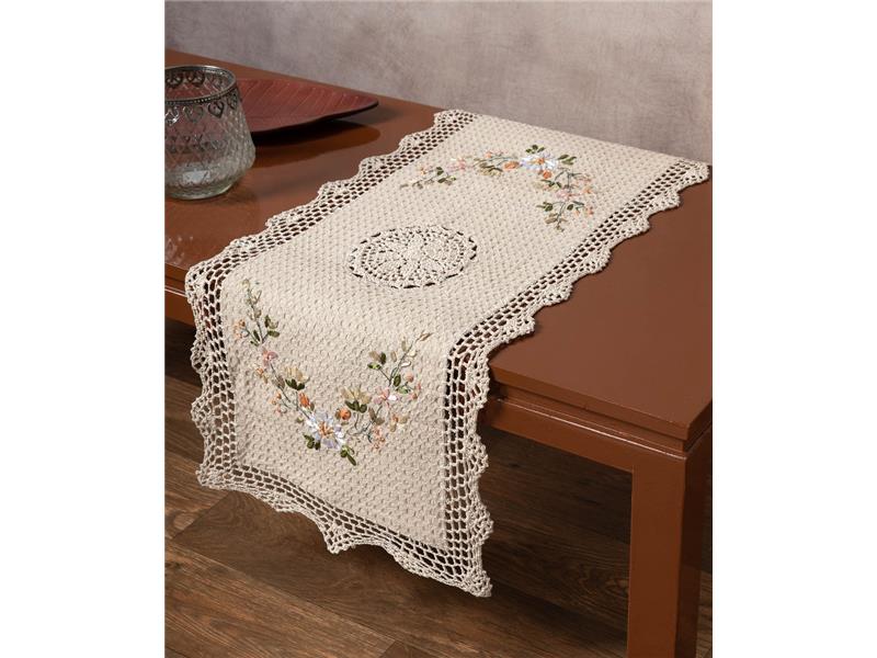 Τραβέρσα ροκοκό και πλεκτό (40cm x 90cm) 3509