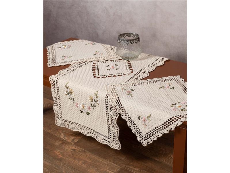 Σετ τριών τεμαχίων ροκοκό (45cm x 110cm + 2x40cm x 40cm) 3509