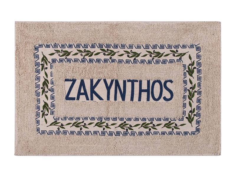 Πατάκι ελιά Ζάκυνθος (50cm x 80cm) μπλέ