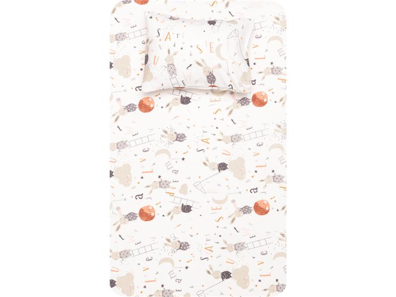 Σεντόνια Κούνιας Φανελένιο Σετ Sleepy