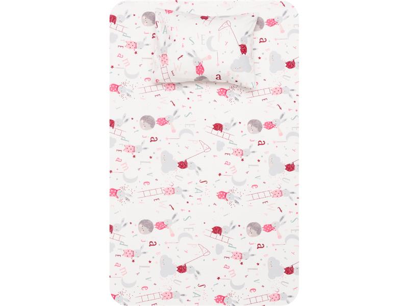 Σεντόνια Κούνιας Φανελένιο Σετ Sleepy