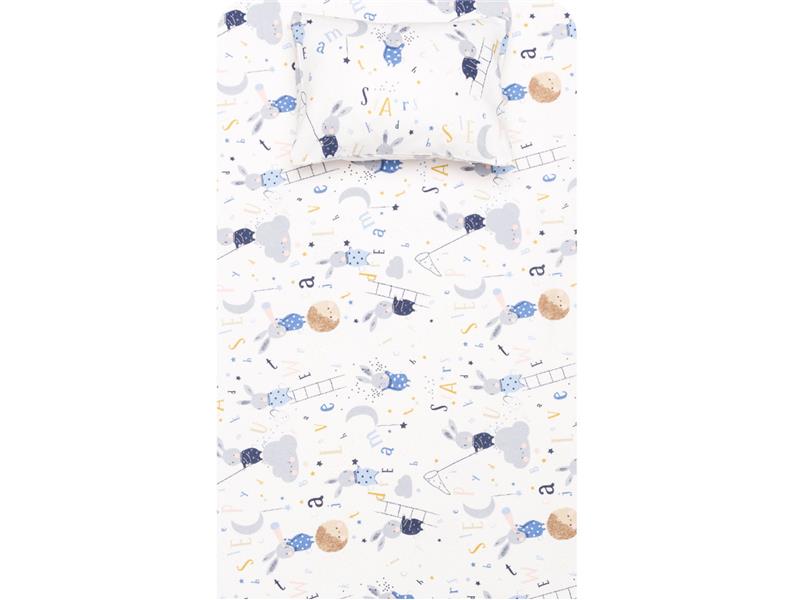 Σεντόνια Κούνιας Φανελένιο Σετ Sleepy