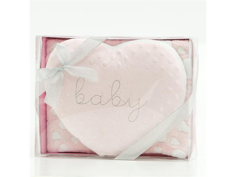 Κουβέρτα Αγκαλιάς Σετ Καρδούλα σε Κουτί