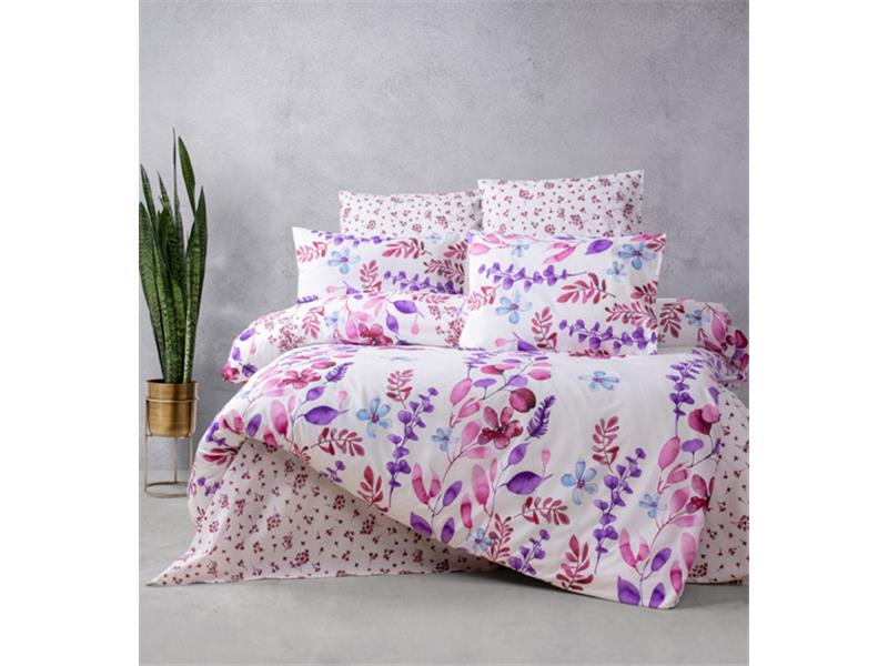 Πάπλωμα Υπέρδιπλο (Σετ) (230X250) Mcdecor Flower Lila