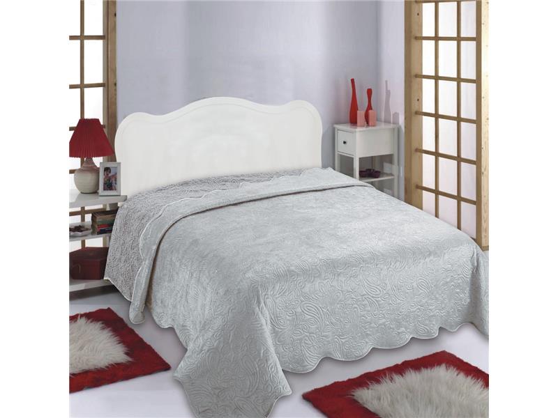 Κουβέρτα βελούδο με sherpa NX2211 (160cm x 220cm) light grey