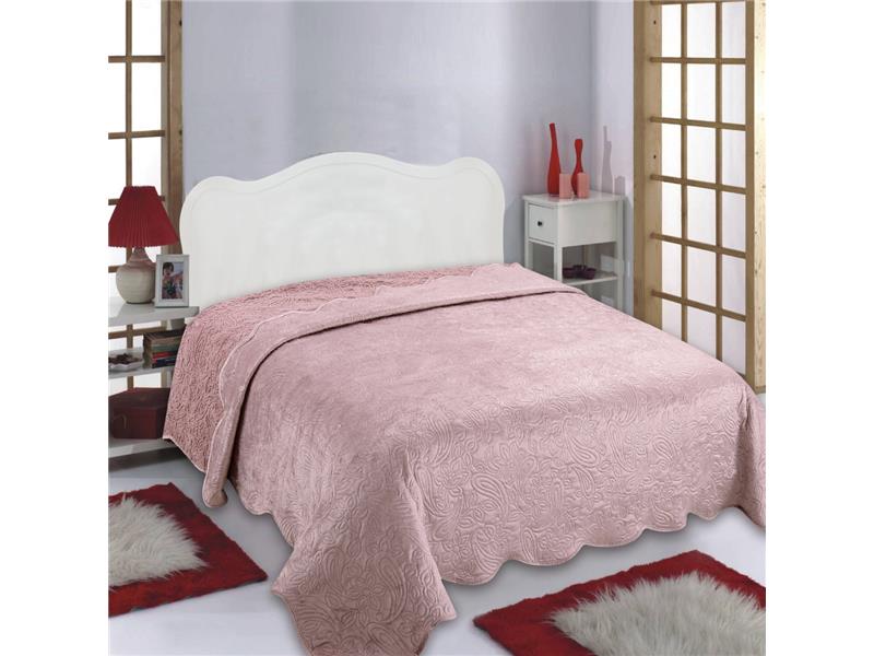 Κουβέρτα βελούδο με sherpa NX2211 (160cm x 220cm) pink