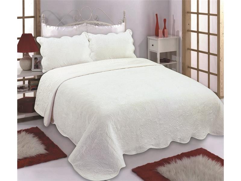 Κουβέρτα βελούδο με sherpa NX2211 (220cm x 240cm + 2x50cm x 70cm) ivory