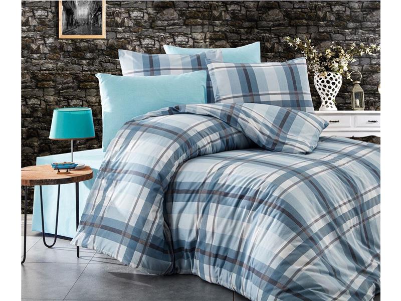 ΣΕΝΤΟΝΙΑ ΕΜΠΡΙΜΕ ΣΕΤ 4 τεμ Εκάβη 421 240X270 Sky Blue Cott/Pol 70/30