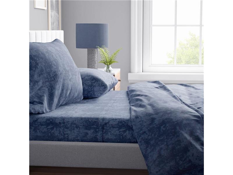 ΣΕΝΤΟΝΙΑ ΣΕΤ 4 τεμ Shadow 15 220X240 Dark Blue Cott/Pol 70/30