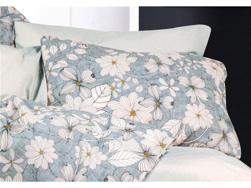 ΜΑΞΙΛΑΡΟΘΗΚΗ ΕΜΠΡΙΜΕ Ήρα 425 50Χ70 White-Denim Blue Cott/Pol 70/30