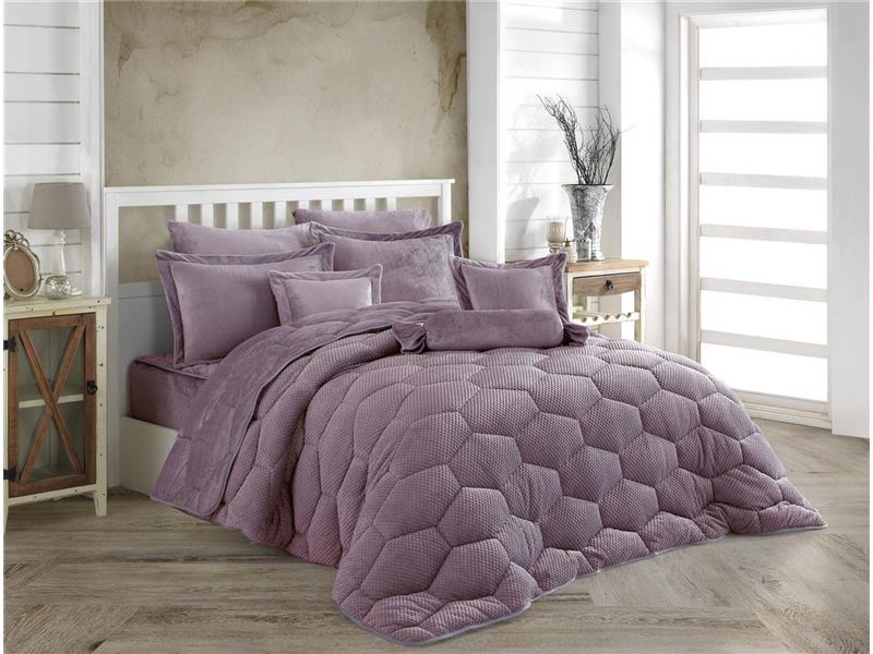 ΚΟΥΒΕΡΤΟΠΑΠΛΩΜΑ Γούνα-Fleece 680 gsm 1910 Lila H19 160X220 Polyester